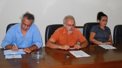 2010-09-11 Συνάντηση με την Πανελλήνια Ομοσπονδία Σιδηροδρομικών στη Θεσσαλονίκη